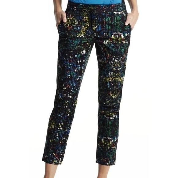 Derek Lam Rio Capri Pants in Nightshade Multi - Picture 2 of 12